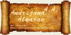 Andrijana Alparac vizit kartica
